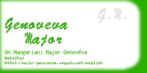 genoveva major business card