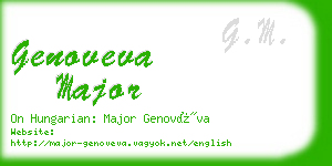 genoveva major business card